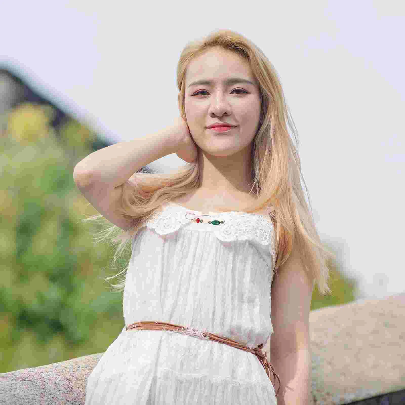 

Pin Brooch Safety Vintage Broochescardigan Sweater Collar Clip Clips Shawl Lapel Scarf Waist Retro Dress Buckle Button Large