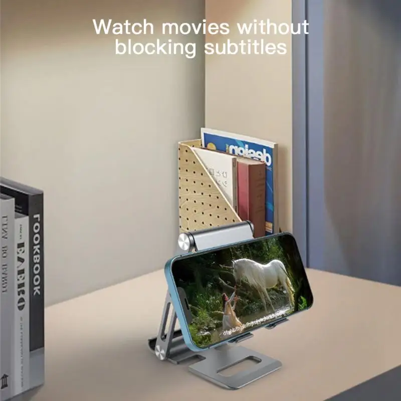 

Phone Stand Desktop Bracket Aluminum Alloy Folding Mobile Phone Holder Convenient Universal Mobile Phone Bracket Phone Holder