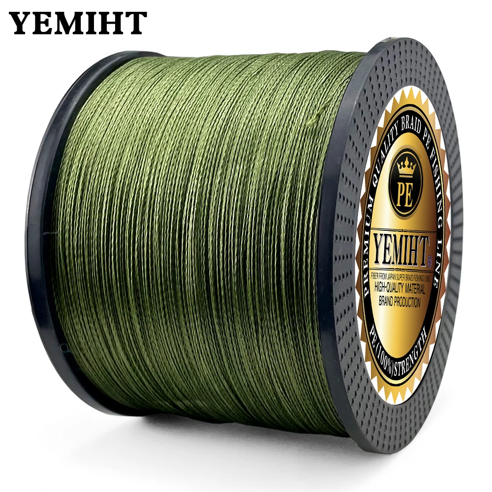

YEMIHT 8 Strands Braided Fishing Line Multifilament 1000M 500M 300M Carp Fishing Wire Fishing Accessories Pesca