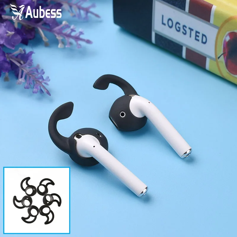 

In-Ear Soft Silicone Eartips Case Cover For IPod IPhone Airpods Protective Ear Pads Earphone Cup Earpads With Anti-slip Earhook