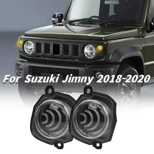 

1 Pair Car Front LED Turn Signal Light Fog Lamp Replacement Signal Lamp Accessories For Suzuki Jimny 2018-2020