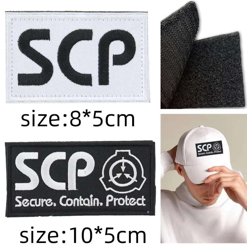 

SCP Foundation Embroidered Patches Clothing Thermoadhesive Patches Patch on Clothes Military Tactical Game Armband Badge Cheap