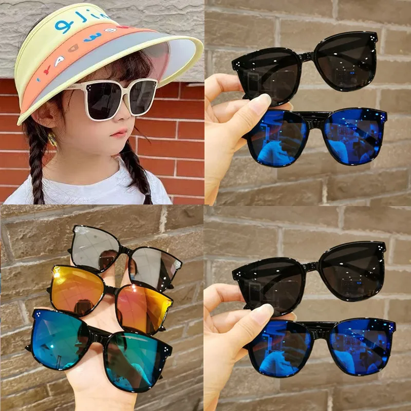

New Children's Sunglasses Girls Boys Sunglasses Trendy Cool Girls Baby Fashion Glasses Sunscreen Protection UV400 Oculos De Sol