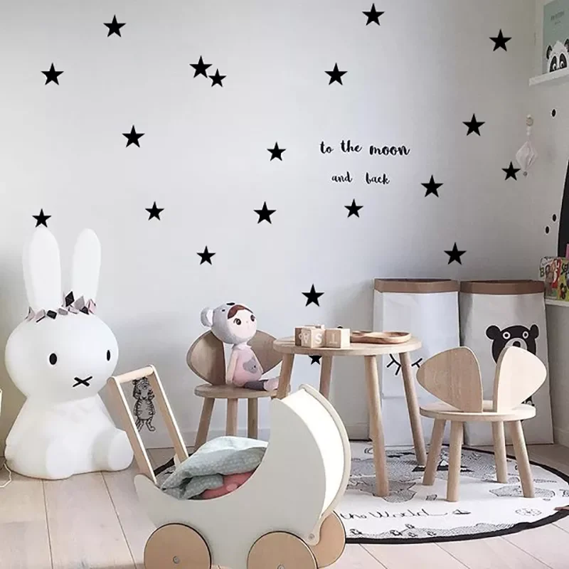 

Baby Nursery Bedroom Stars Wall Sticker For Kids Room Home Decoration Children Wall Decals Art Kids Wall Stickers Wallpaper