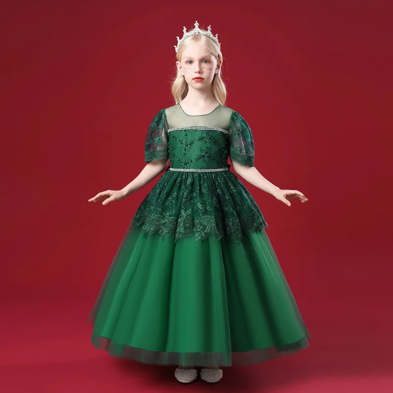 

2022 Ins New Fashion Girls Dresses Lace Fashion Dress Girls Party Dresses