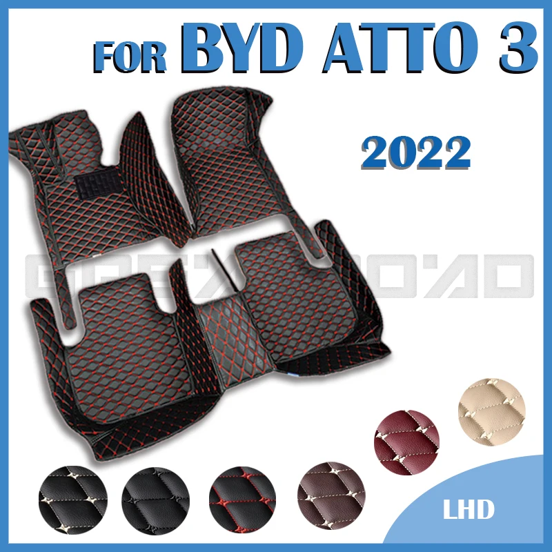 

Car Floor Mats For BYD ATTO 3 2022 Custom Auto Foot Pads Automobile Carpet Cover Interior Accessories