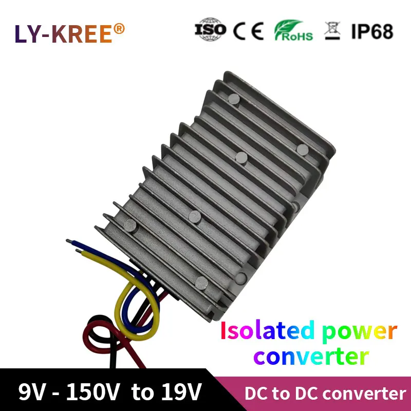 12V 24V 36V 48V 60V 72V 80V 96V 100V 110V 120V to 19V 10A 8A Converter Isolation Type DC-DC  Step-down Module LY-KREE