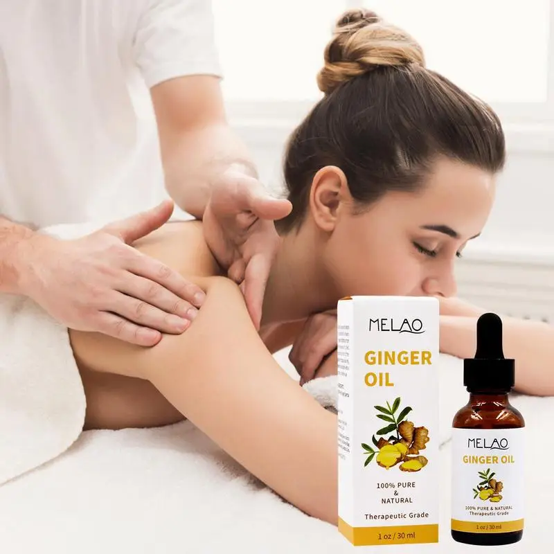 

Ginger Essential Oil Natural Skin Tightening Ginger Massage Oil Therapeutic SPA Oil For Body Neck Shoulder Relieve Stiffness