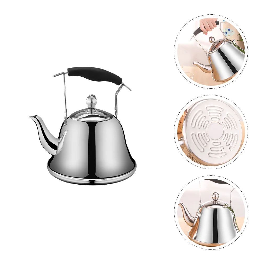 Stainless Steel Water Kettle Practical Thickened Boiling Kettle with Strainer