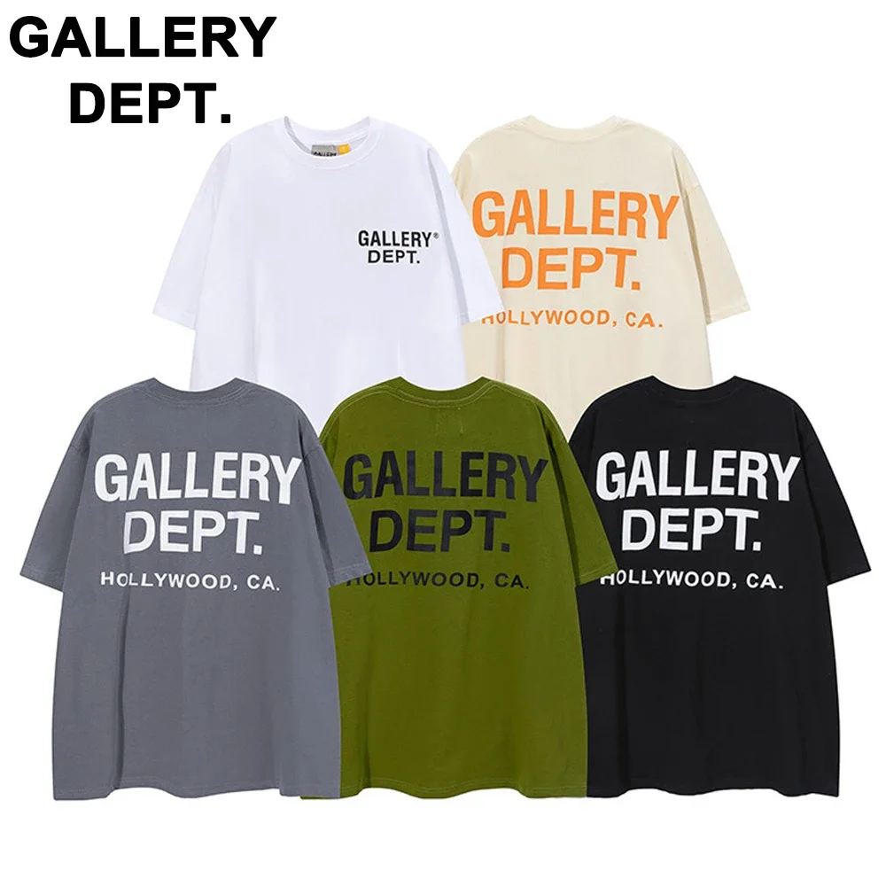 

Коллекция 2024 года, модная оригинальная женская футболка с надписью галерея, мужские летние топы