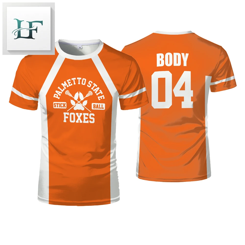 Фото 2025 New The Foxhole Court Palmetto State Foxes Lacrosse Jersey Cosplay WILDS MINYARD 3D Tshirt Men/Women Short Sleeve Kids Tees №2