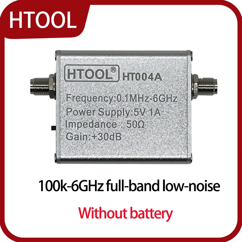 Малошумный усилитель LNA HTOOL HT004A 100K-6Ghz 30 дБ