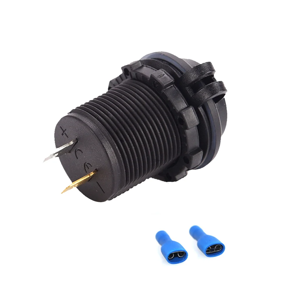 

2.4A Motorcycle USB Socket Motorbike with Red Press-Button Switch for DC12-24V Car Motro with 2