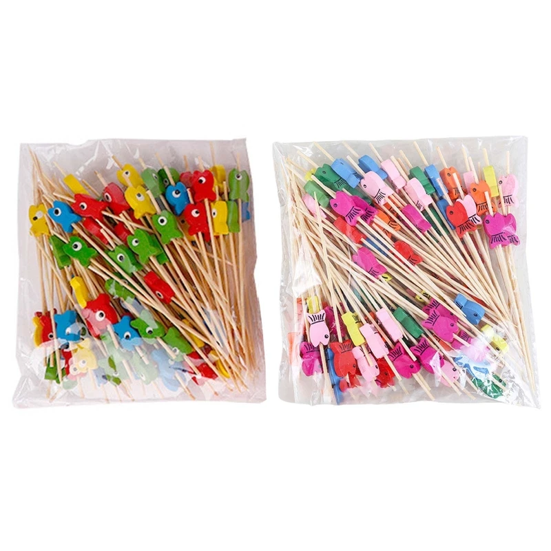 

100 шт./упаковка, десертные Коктейльные зубочистки