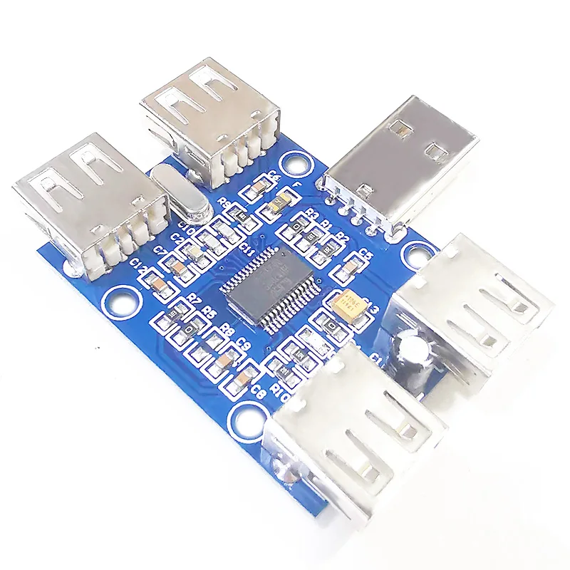 

DC 5V USB HUB USB2.0 Hub Concentrator 4-Female USB Expansion Board Module Four USB Expansion Interface 4-port Controller