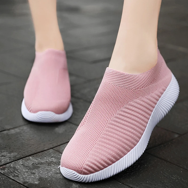 

Sneakers 2022 Women Slip On Sneakers For Women Solid Color Platform Shoes Plus Size Zapatillas Mujer Ladies Vulcanize Shoes