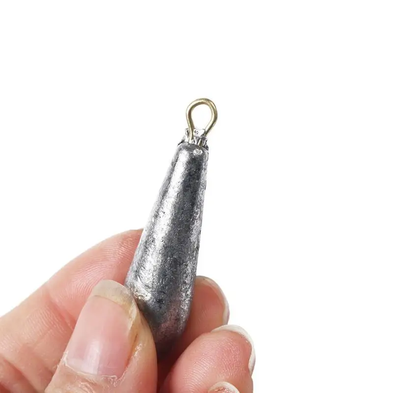 10 шт./кор. грузило для рыбалки каплевидной формы г-15 г-20 г-30 г-40 г-50 г грузила и