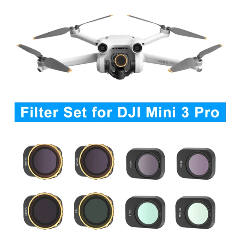 

Filter Lens MC UV CPL Star Night ND ND8 ND16 ND32 ND64 ND256 ND1000 Streaks Yellow For DJI Mavic Mini 3 Pro Drone Accessories
