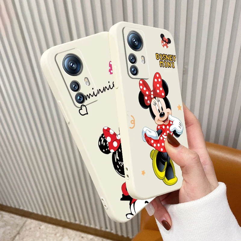 

Phone Case For Xiaomi Mi 13 12S 12 12X 12T 11i 11T 11 10 10S 10T Pro Lite Ultra 5G Mickey Minnie Disney Love Art Liquid Rope