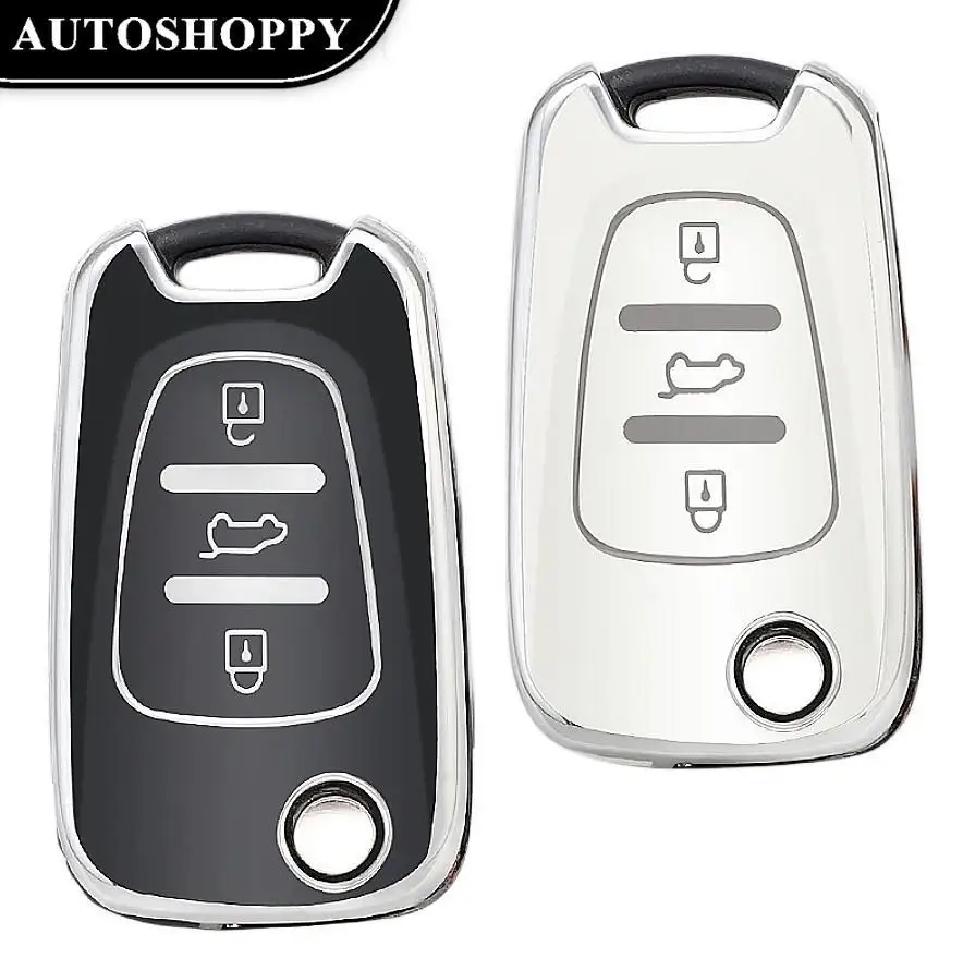 

TPU Car Flip Key Case Cover Shell Fob For Hyundai I20 I30 Ix20 Ix35 Elantra Accent For KIA Sportage Rio 3 Soul Optima Ceed K5 K2
