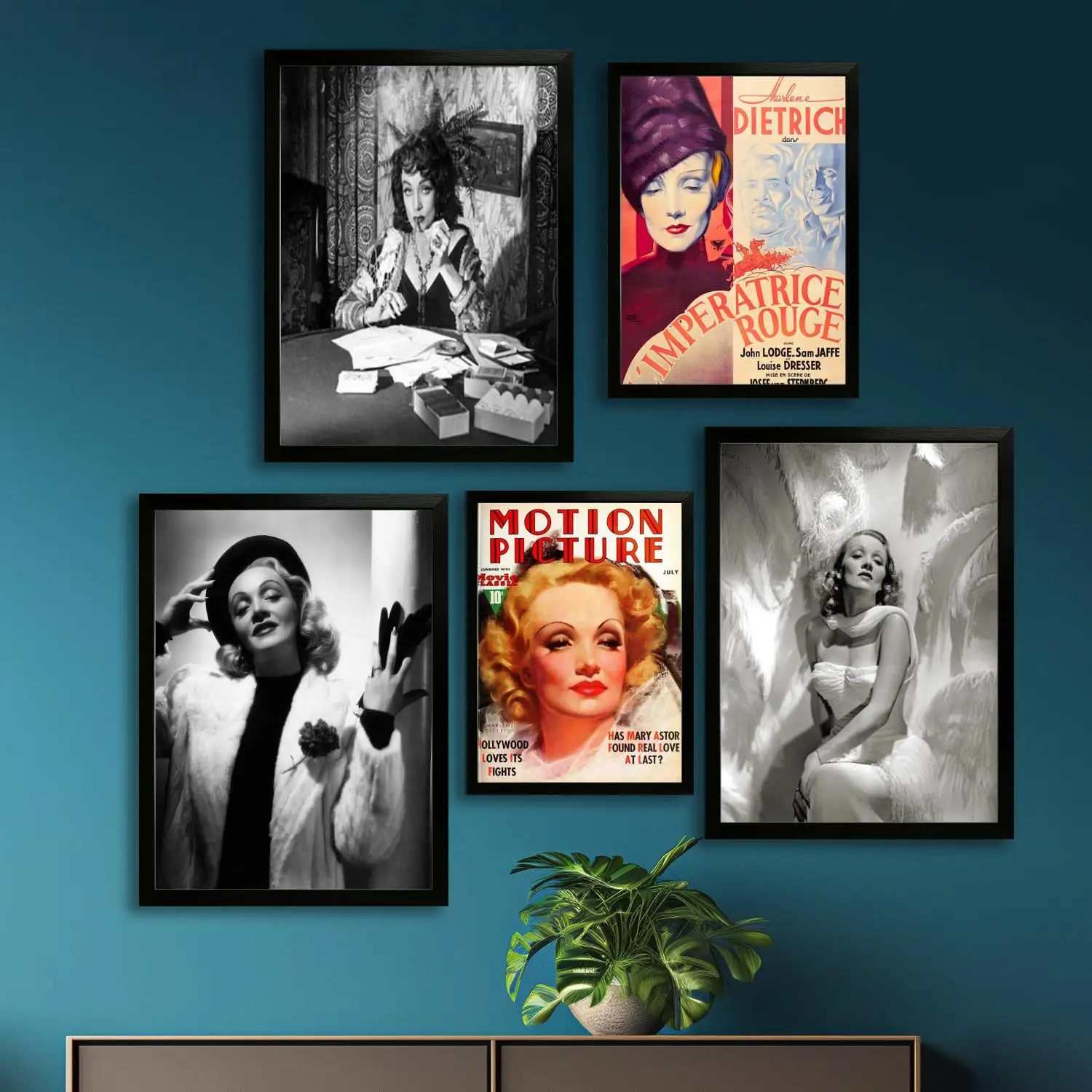 Плакат Marlene Dietrich на холсте