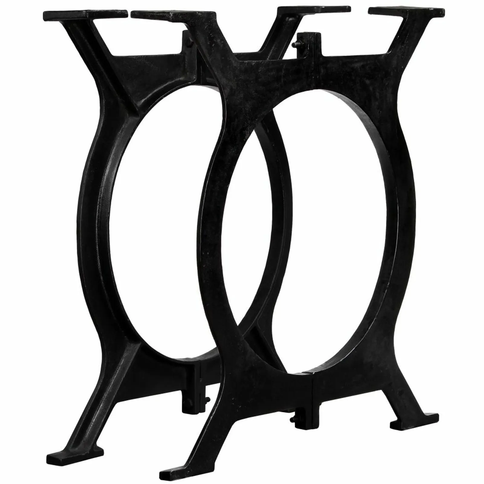 

Dining Table Legs 2 pcs O-Frame Cast Iron