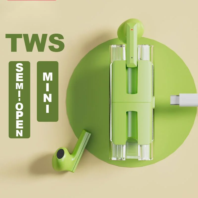 

2023 New Fully Transparent Earphone Bluetooth 5.3 TWS Wireless Headphone LED Display Sports Earbud HiFi Stereo Headset with Mic