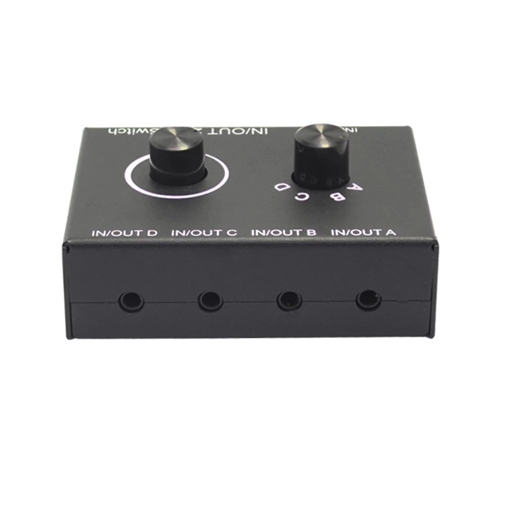 Bi-directional 3.5mm Stereo Audio Switcher splitter selector 4 in 2 out or 2 in 4 out stereo audio switch splitter Adapter