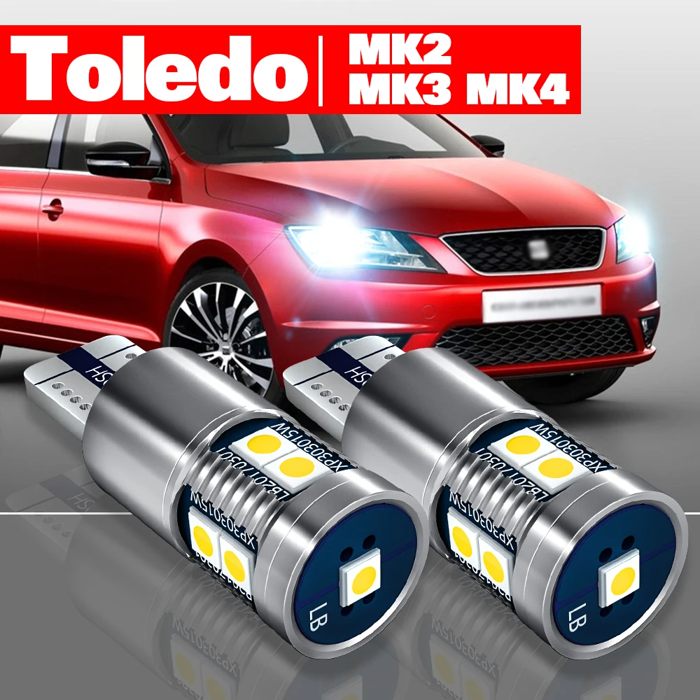 

For Seat Toledo MK2 1M MK3 5P MK4 KG 1998-2019 Accessories 2pcs LED Parking Light Clearance Lamp 2013 2014 2015 2016 2017 2018