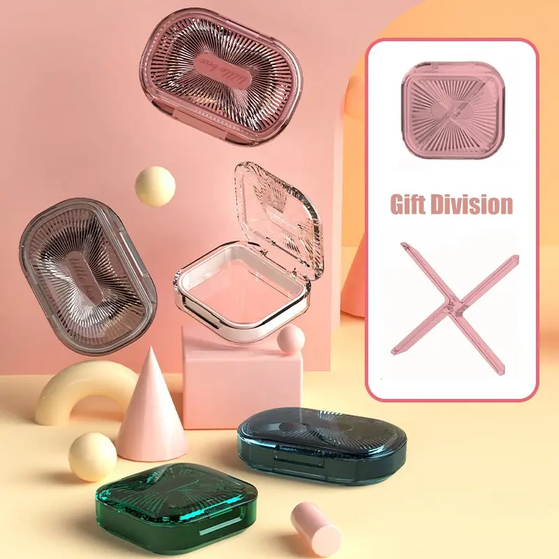 

1PC Portable Braces Box Denture Storage Box Mouth Guard Container Denture Case Sealed Transparent Plastic Box Holder