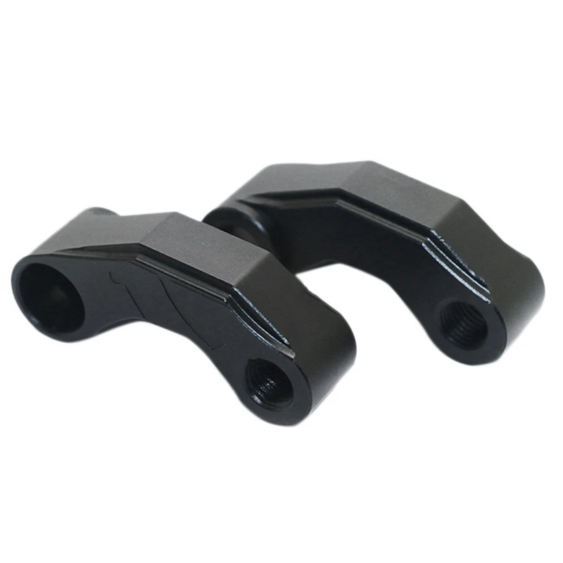 

Pair Motorcycle Mirror Extender Risers Universal Handlebar Mount Rearview Mirror Spacers Adapter M10 Black