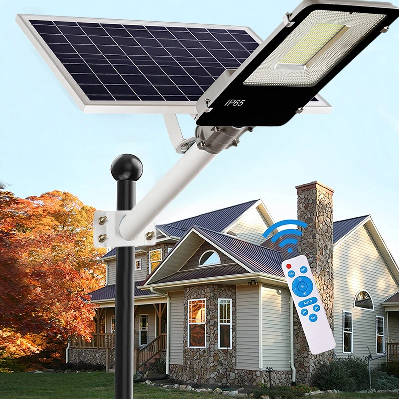 654/375/290led Split Solar Street Lamp with Solar panel solar light Waterproof Garden Light Remote Control solar wall lamp