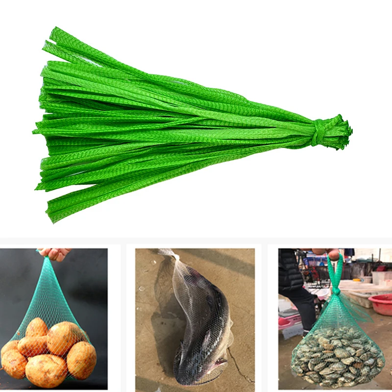 

100 шт./лот пластиковые нейлоновые сетчатые пакеты для овощей, фруктов, яиц, игрушек, упаковки для хранения продуктов, кухонный Органайзер, бы...