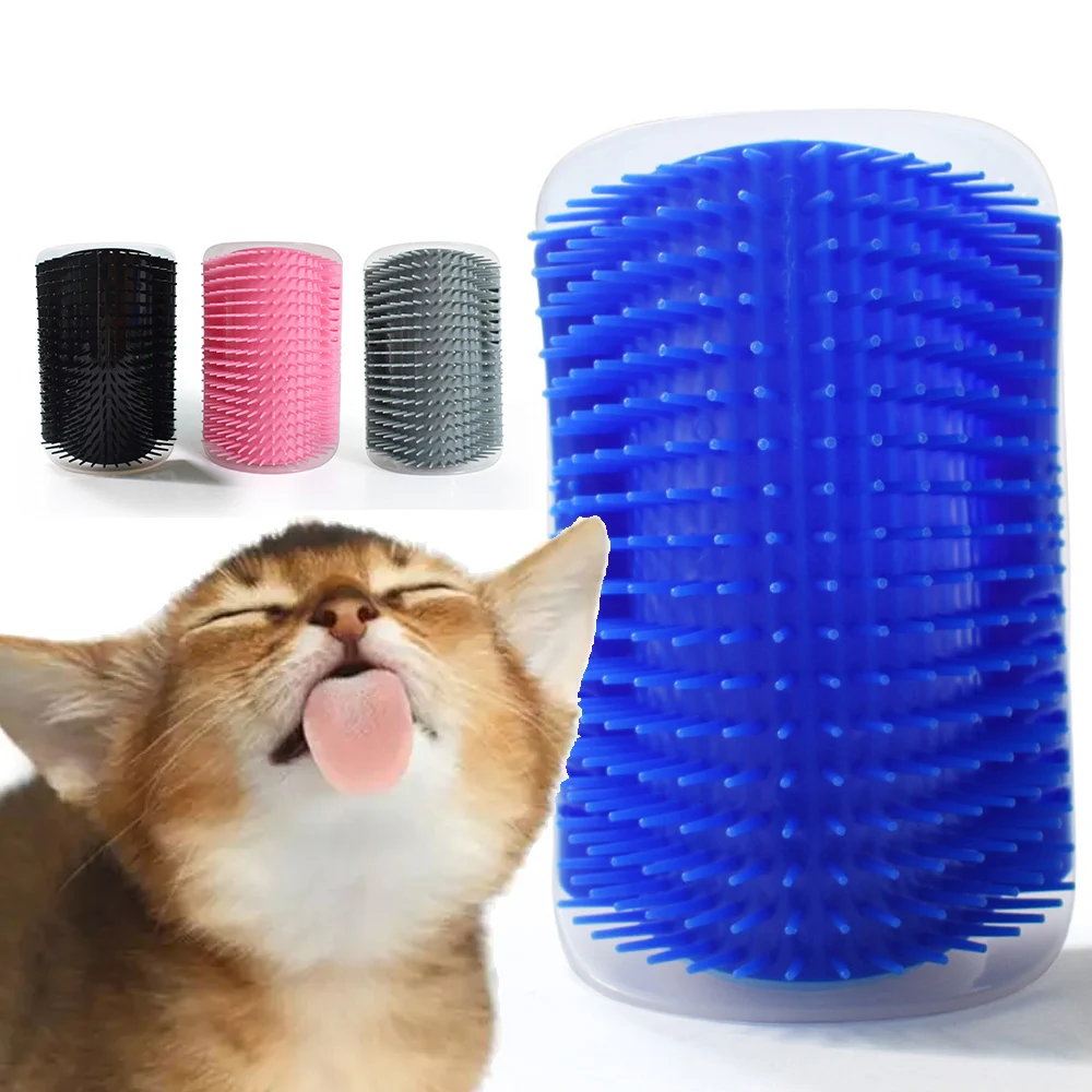 

Pet Cat Accessories Pet Cats Self Groomer Wall Corner Massage Comb Cats Brush With Catnip Cats Comb With Long and Short Fur