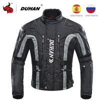 wholesale duhan autumn winter coldproof motorcycle jacket moto back protectors motorcycle pants touring protective gear set