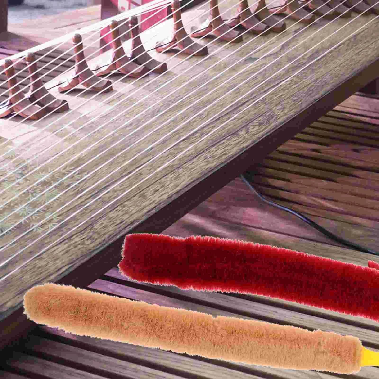 2 шт. щетка для чистки инструмента Guqin Cleaner Dulcimer аксессуар пыль Abs