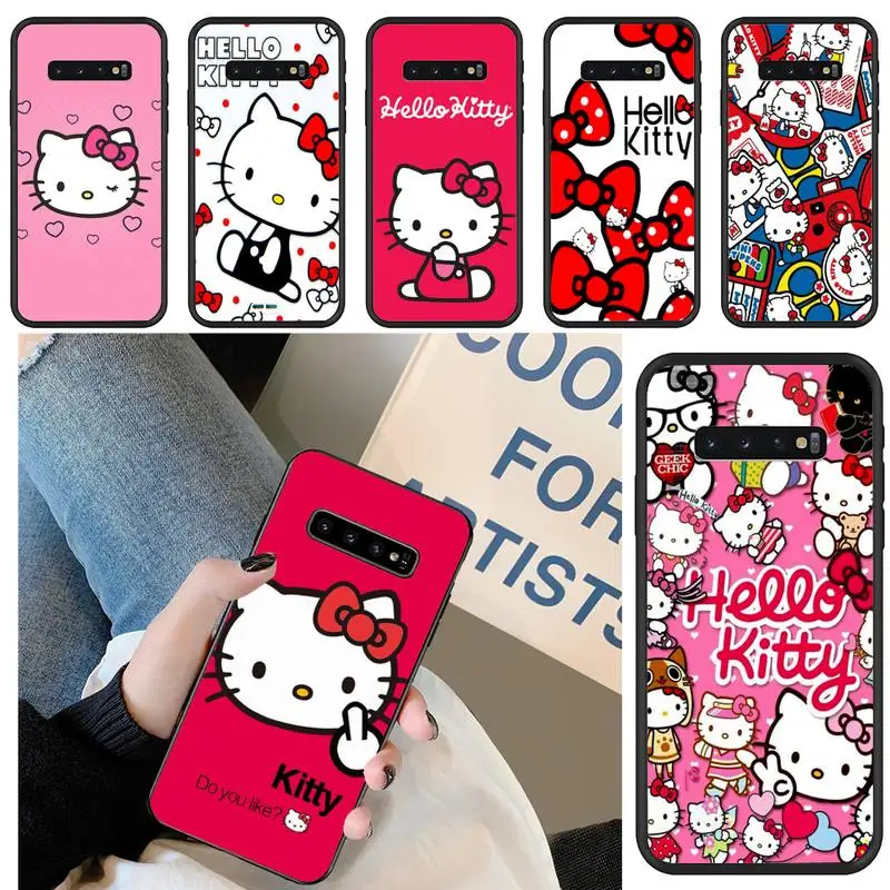 

Cute Hello Kitty Phone Case For Samsung Note 8 9 10 20 Case For Note10Pro 10lite 20ultra M20 M31 Funda Case