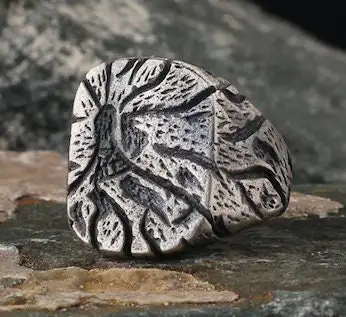 

Silver 925k Mens Ring,Handmade Mens Ring,Jewelry Gift For Mens, Aging Style