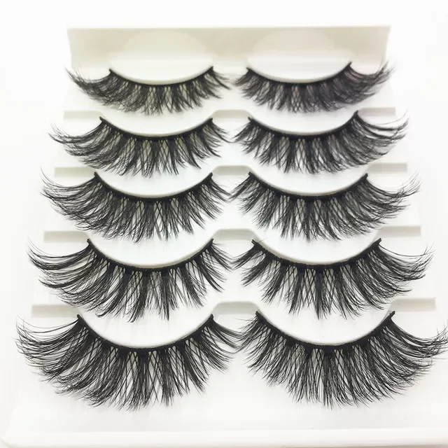 

NEW2023 8-26mm faux 3d mink lashes fluffy wispy false eyelashes natural long eyelash extension makeup handmade fake lash 3D-21