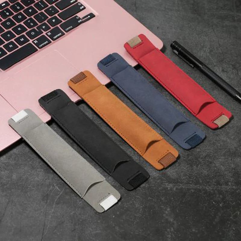 Регулируемый держатель для ручек на резинке из искусственной кожи чехол ручки