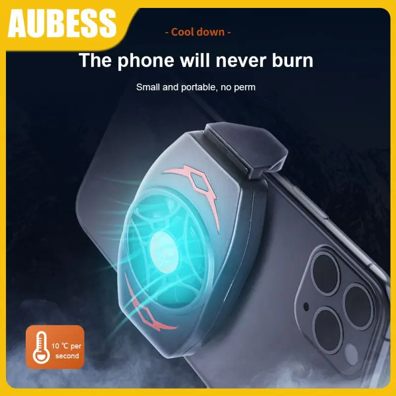 

Phone Cooling Fan Game Cooler Mute Mobile Phone Radiator Fast Cooling Device Strong Wind Cell Phone Cooler