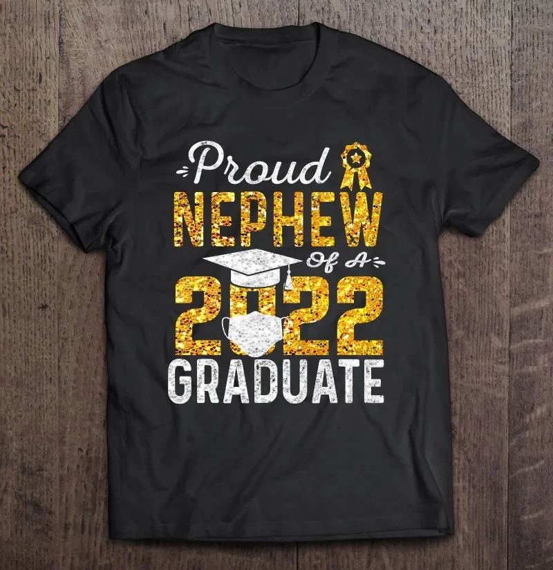 

Мужская хлопковая футболка с коротким рукавом гордого племянника, 2022