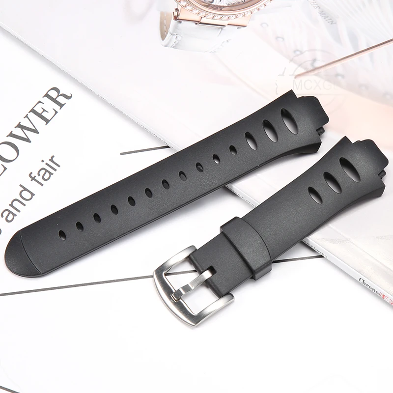 Rubber Watch Band For Suunto Observer X6 HRM DEC19 P45 Men's Resin Strap Outdoor Sports Waterproof Black Bracelet Accessories enlarge