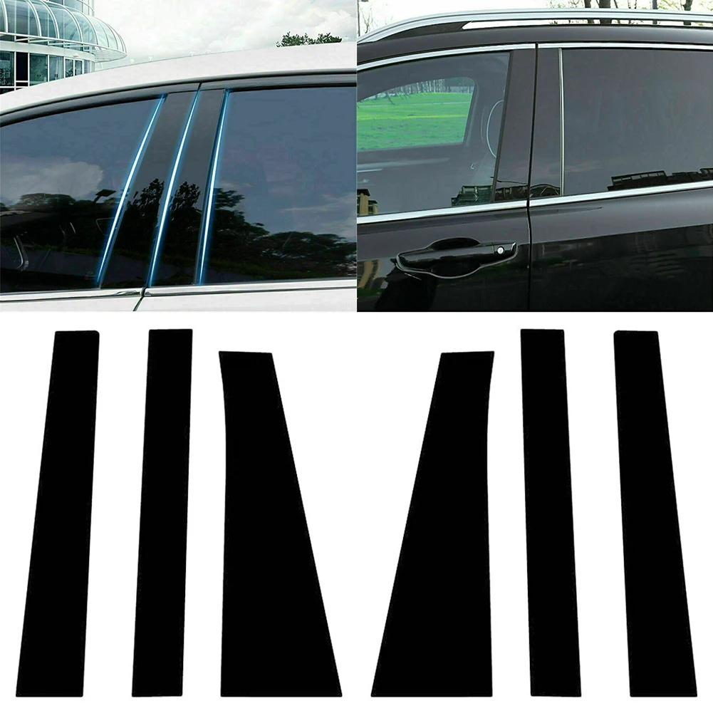 

6 шт., декоративные наклейки на окна для Toyota Sienna 2011-2020