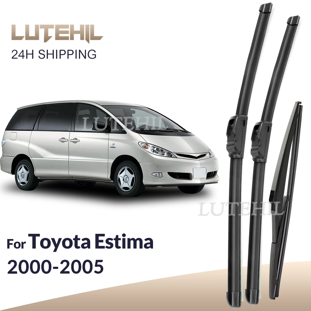 

Для Toyota Estima 2000-2005 2001 2002 2003 2004 стеклоочиститель передние и задние щетки стеклоочистителя лобовое стекло щетки для окон 26 "+ 18" + 16"