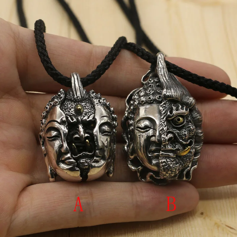 

Featured 925 sterling silver pendant magic retro creative handmade male Chinese style jewelry gift for lover
