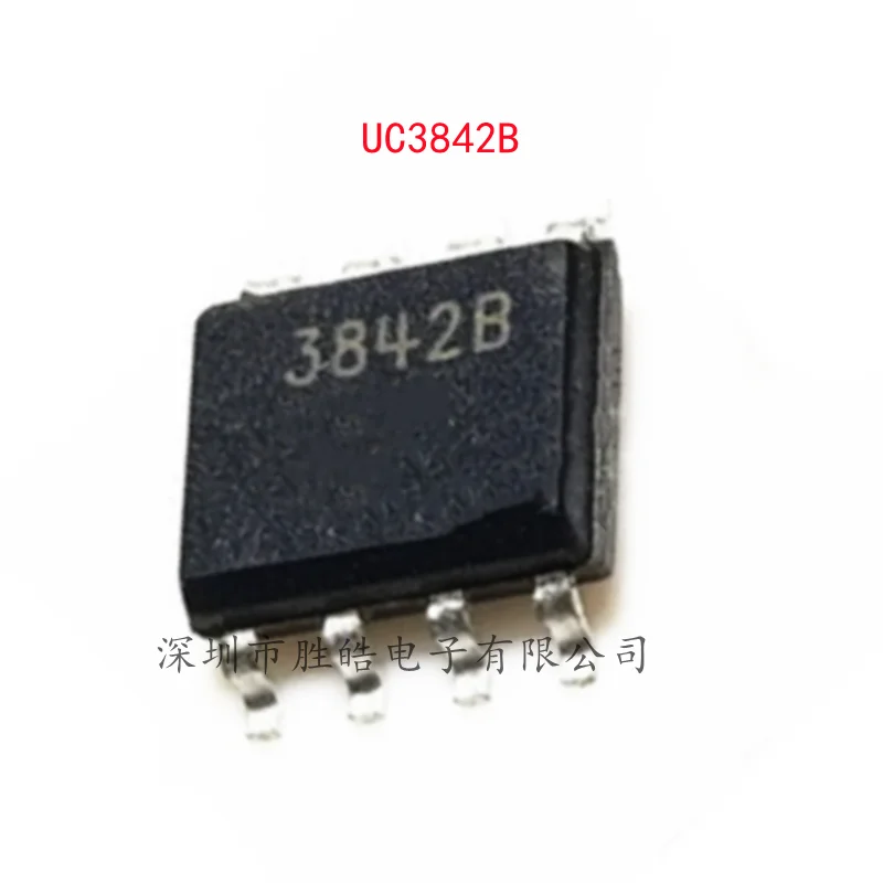 (10PCS)   NEW  UC3842BD1R2G   UC3842  UC3842B   Current-Controlled Pulse Width Modulator  SOP-8  Integrated Circuit