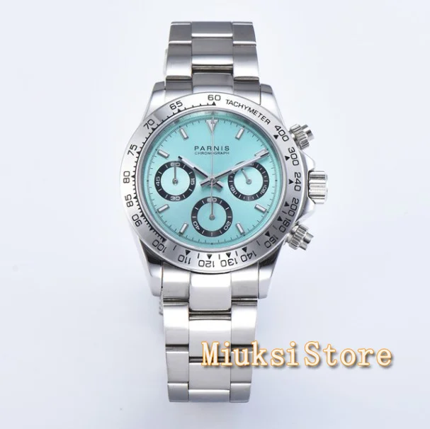 Мужские кварцевые часы с сапфировым стеклом 39 мм |