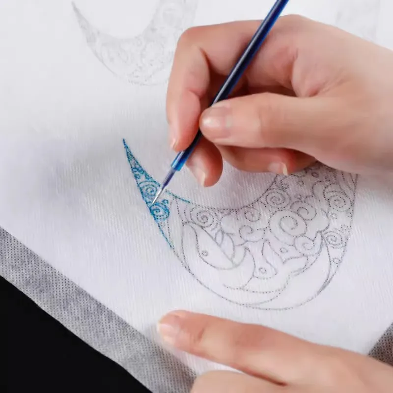 Водорастворимая подкладочная ткань для печати Нетканая самоклеящаяся вышивка