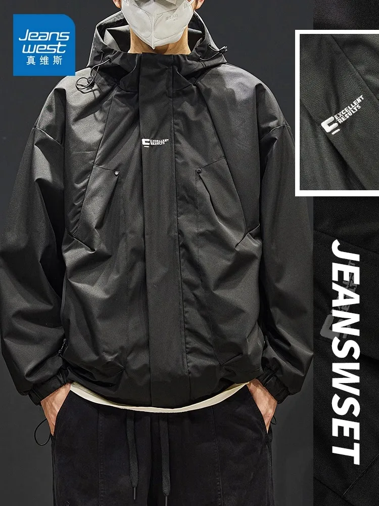 Zhenvis Cargo Jacket Men's Autumn New Loose Casual American vintage Fashion Brand Charge Top Clothes